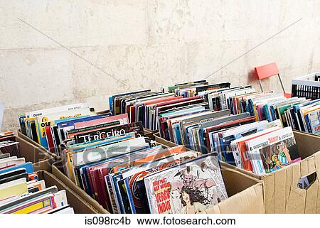 Comic books on market stall View Large Photo Image Stock Image - Comic books on market stall. Fotosearch