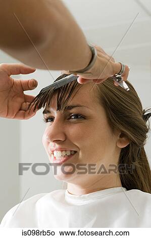 Girl at the hair salon View Large Photo Image Picture - Girl at the hair salon. Fotosearch