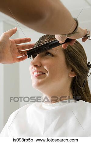 Girl at the hair salon View Large Photo Image Stock Photography - Girl at the hair salon. Fotosearch