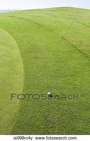 Golf ball on golf course View Large Photo Image Stock Photo - Golf ball on golf course. Fotosearch