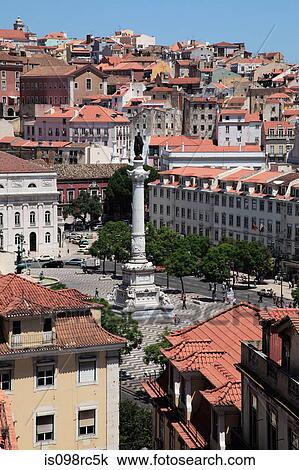 Rossio square lisbon View Large Photo Image Stock Image - Rossio square lisbon. Fotosearch