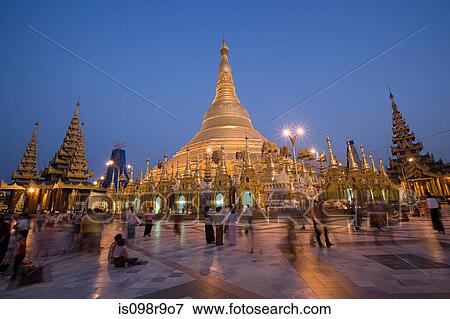 Stock Photo - Shwedagon pagoda. Fotosearch