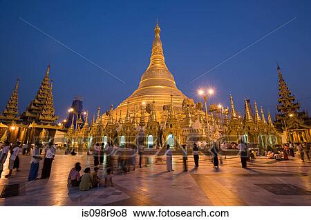 Shwedagon pagoda View Large Photo Image Stock Photo - Shwedagon pagoda. Fotosearch