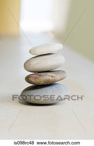 Stack of pebbles View Large Photo Image Stock Photo - Stack of pebbles. Fotosearch