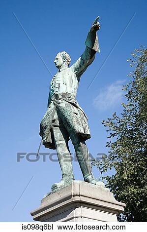 Stock Image - Karl XII statue in stockholm. Fotosearch