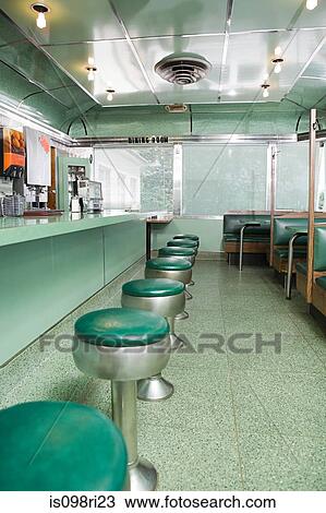 An empty american diner View Large Photo Image Stock Image - An empty american diner. Fotosearch