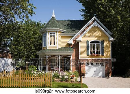 Detached house View Large Photo Image Stock Photography - Detached house. Fotosearch
