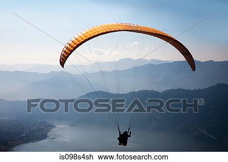 Paraglider View Large Photo Image Stock Image - Paraglider. Fotosearch