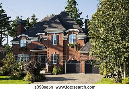 Exterior of a large house View Large Photo Image Picture - Exterior of a large house. Fotosearch