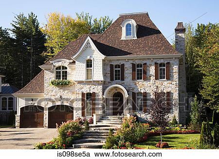 Exterior of a large house View Large Photo Image Stock Image - Exterior of a large house. Fotosearch