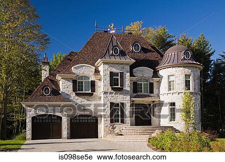 Exterior of a large house View Large Photo Image Stock Image - Exterior of a large house. Fotosearch