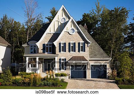 Exterior of a large house View Large Photo Image Stock Image - Exterior of a large house. Fotosearch