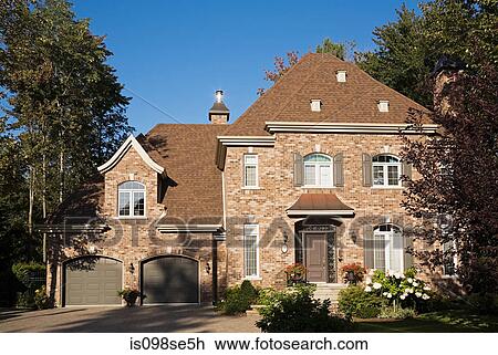 Exterior of a large house View Large Photo Image Stock Image - Exterior of a large house. Fotosearch