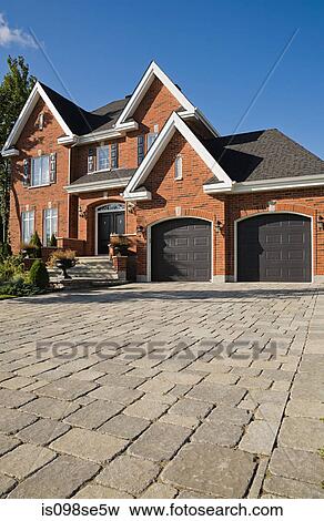 Exterior of a large house View Large Photo Image Stock Photo - Exterior of a large house. Fotosearch