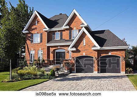 Exterior of a large house View Large Photo Image Stock Photo - Exterior of a large house. Fotosearch