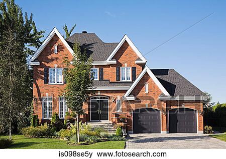 Exterior of a large house View Large Photo Image Stock Photo - Exterior of a large house. Fotosearch