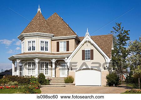 Exterior of large house View Large Photo Image Stock Image - Exterior of large house. Fotosearch