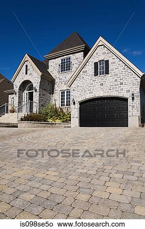 Large house and driveway View Large Photo Image Picture - Large house and driveway. Fotosearch