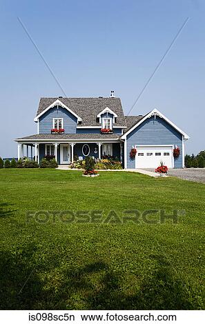 Large house and garden View Large Photo Image Picture - Large house and garden. Fotosearch