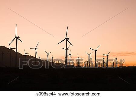 Wind farm in coachella valley california View Large Photo Image Picture - Wind farm in coachella valley california. Fotosearch