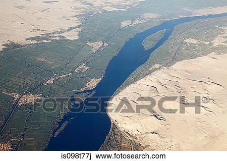 Aerial view of river nile near aswan View Large Photo Image Stock Image - Aerial view of river nile near aswan. Fotosearch