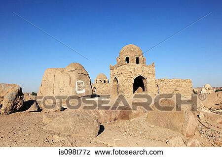 Ancient muslim cemetery in aswan View Large Photo Image Stock Photo - Ancient muslim cemetery in aswan. Fotosearch