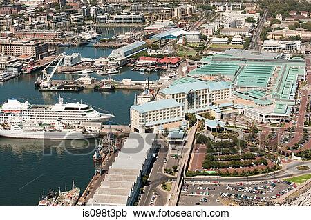 Stock Image - Cape town harbor. Fotosearch
