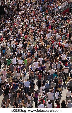 Crowds at montreal international jazz festival View Large Photo Image Stock Image - Crowds at montreal international jazz festival. Fotosearch