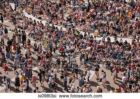 Crowds at montreal international jazz festival View Large Photo Image Stock Image - Crowds at montreal international jazz festival. Fotosearch