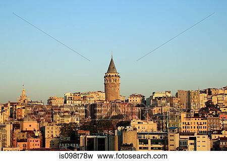 Galata tower istanbul View Large Photo Image Stock Photo - Galata tower istanbul. Fotosearch