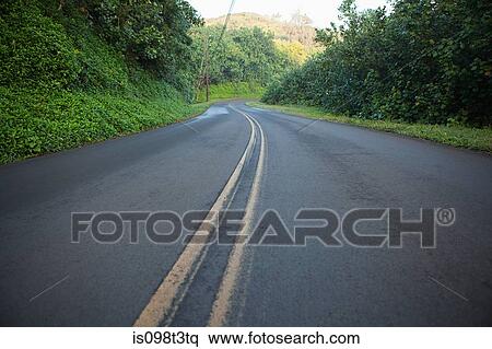 Hawaiian road View Large Photo Image Stock Photography - Hawaiian road. Fotosearch