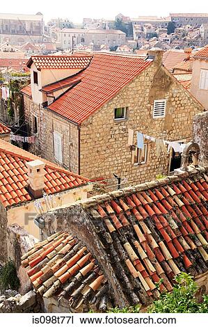 Houses in dubrovnik View Large Photo Image Stock Image - Houses in dubrovnik. Fotosearch
