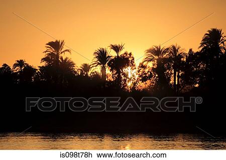 Rive nile near luxor at sunset View Large Photo Image Stock Image - Rive nile near luxor at sunset. Fotosearch