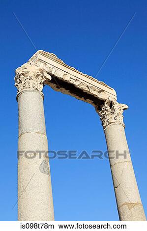 Roman columns of agora in izmir turkey View Large Photo Image Picture - Roman columns of agora in izmir turkey. Fotosearch