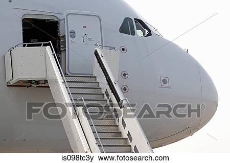 Stock Photo - Commercial airplane. Fotosearch