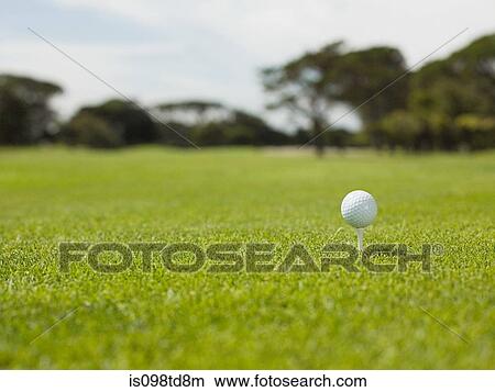 Golf ball on golf course, close up View Large Photo Image Picture - Golf ball on golf course, close up. Fotosearch
