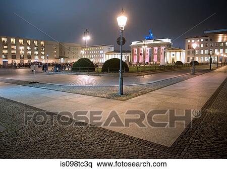 Stock Photography - Pariser platz and brandenburg gate in berlin. Fotosearch
