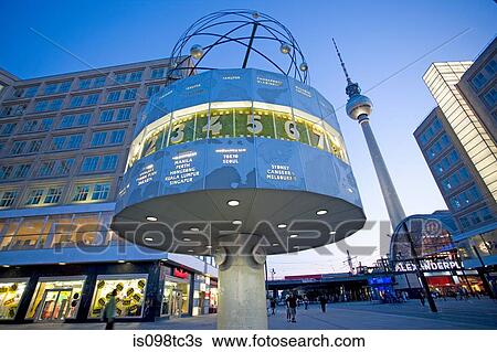 World clock in alexanderplatz berlin View Large Photo Image Stock Photograph - World clock in alexanderplatz berlin. Fotosearch