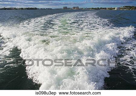 Boat Wake View Large Photo Image Stock Photography - Boat Wake. Fotosearch