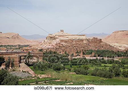 Stock Image - Ait Benhaddou kasbah, Souss-Massa-Draa, Morocco. Fotosearch
