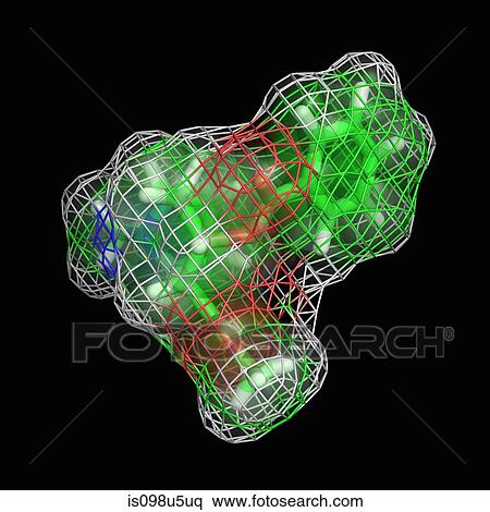Stock Photography - Cocaine molecule. Fotosearch
