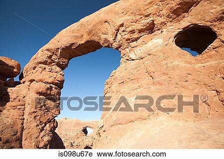Turret Arch, Arches National Park, Moab, Utah, USA View Large Photo Image Stock Image - Turret Arch, Arches National Park, Moab, Utah, USA. Fotosearch