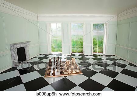 Big chess set in small room View Large Photo Image Stock Image - Big chess set in small room. Fotosearch