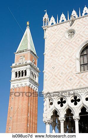 Campanile and Palazzo Ducale, Venice, Italy View Large Photo Image Stock Image - Campanile and Palazzo Ducale, Venice, Italy. Fotosearch