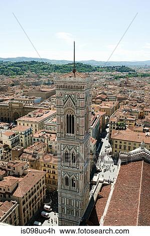 Stock Image - Campanile of Santa Maria del Fiore, Florence, Italy. Fotosearch