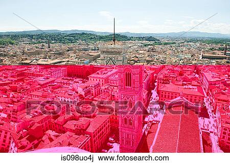 Stock Image - Campanile of Santa Maria del Fiore, Florence, Italy. Fotosearch