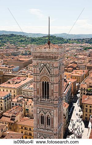 Stock Image - Campanile of Santa Maria del Fiore, Florence, Italy. Fotosearch