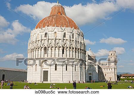 Stock Image - Piazza dei miracoli, Pisa, Italy. Fotosearch