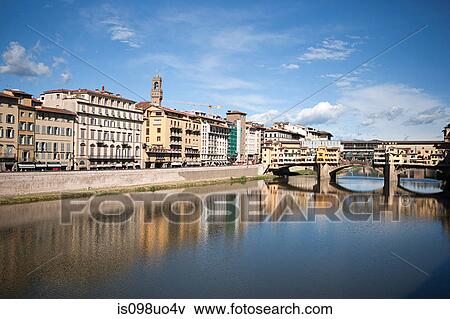 Ponte Vecchio and RIver Arno, Florence, Italy View Large Photo Image Stock Photo - Ponte Vecchio and RIver Arno, Florence, Italy. Fotosearch