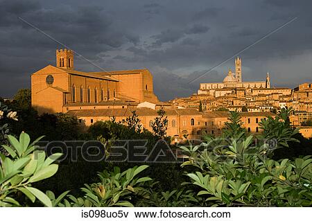 Santa Maria Assunta cathedral, Siena, Italy View Large Photo Image Stock Photo - Santa Maria Assunta cathedral, Siena, Italy. Fotosearch